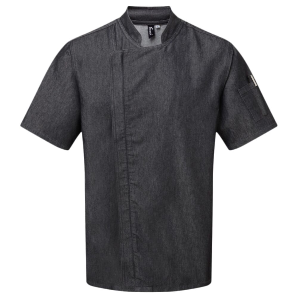 Premier Short Sleeve Zipped Chef's Jacket Thumbnail