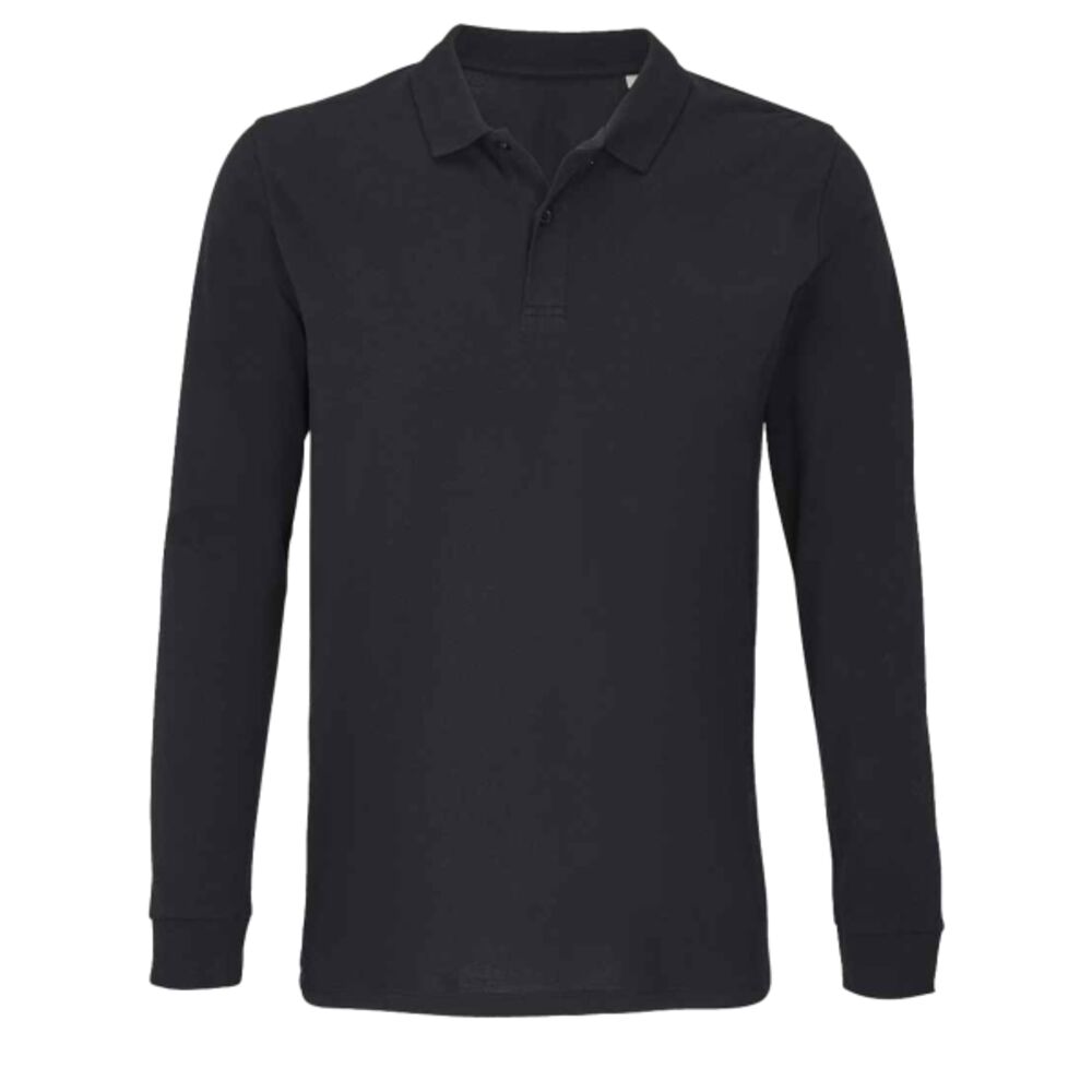 SOL'S Unisex Planet Long Sleeve Piqué Polo Shirt Thumbnail
