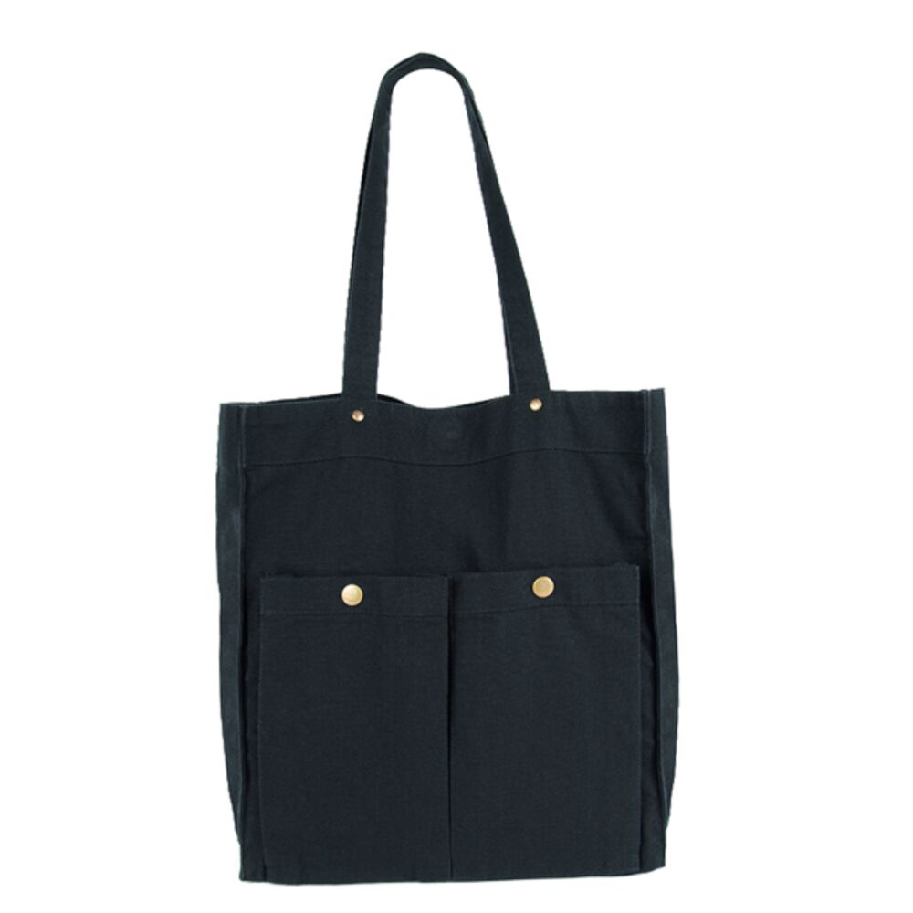 Kimood Washed Cotton Bag with Pockets Thumbnail