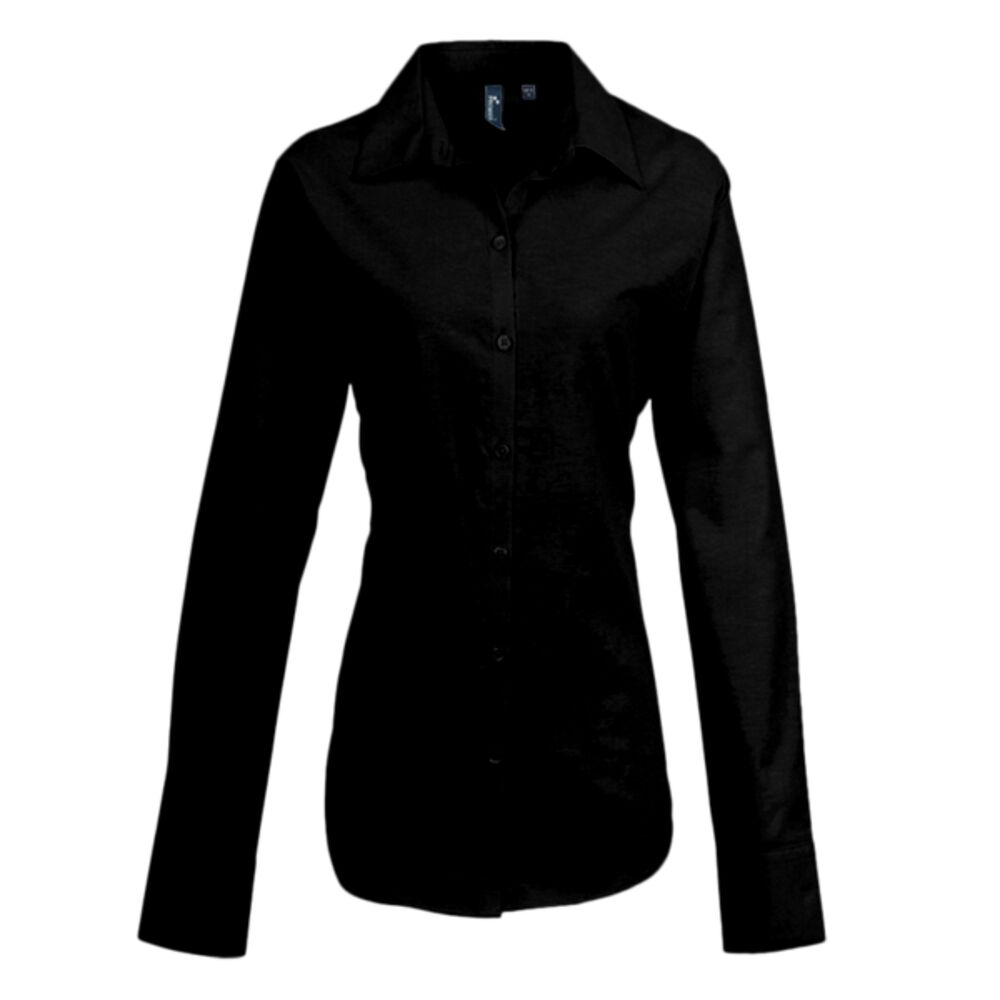 Premier Ladies Signature Long Sleeve Oxford Shirt Thumbnail