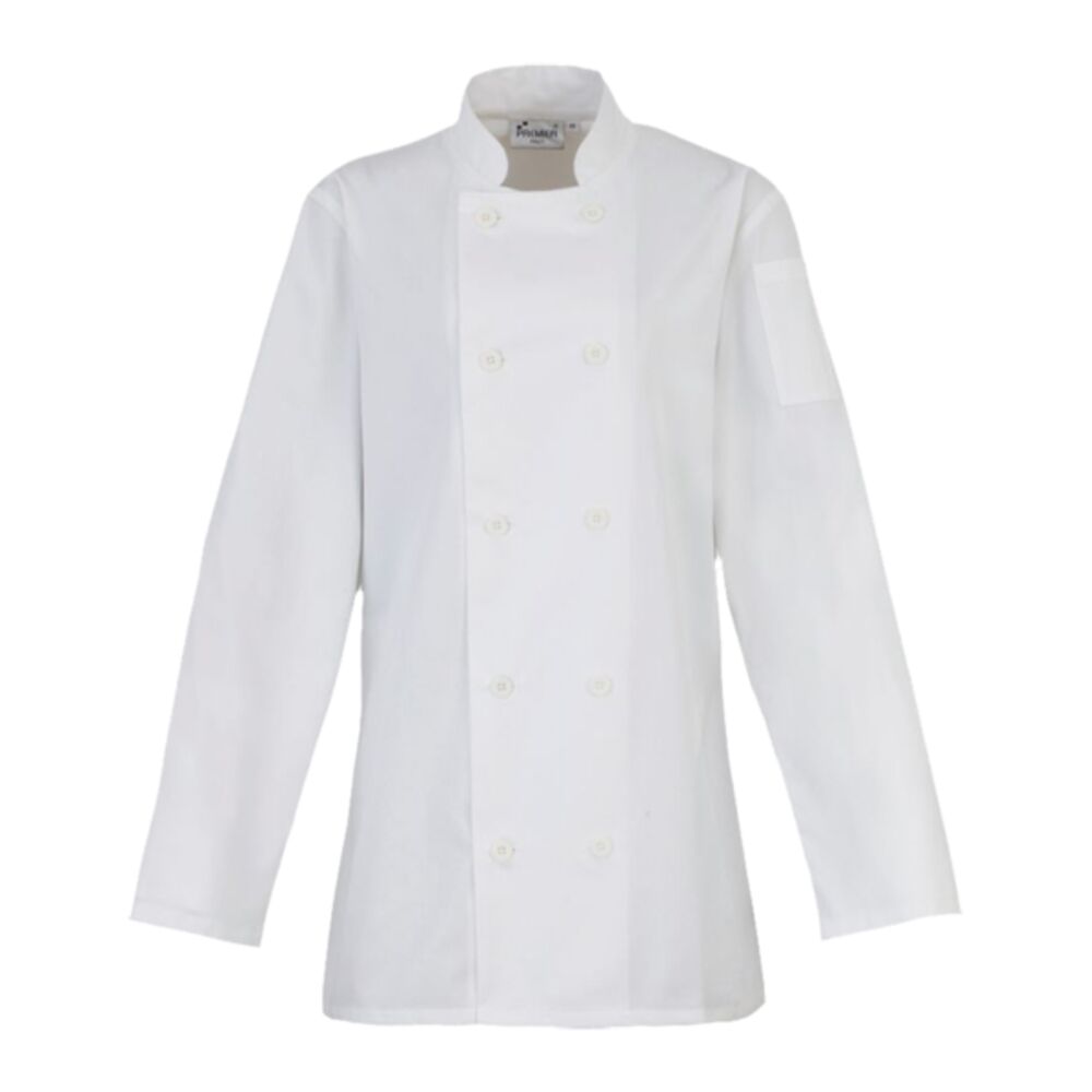 Premier Ladies Long Sleeve Chef's Jacket Thumbnail