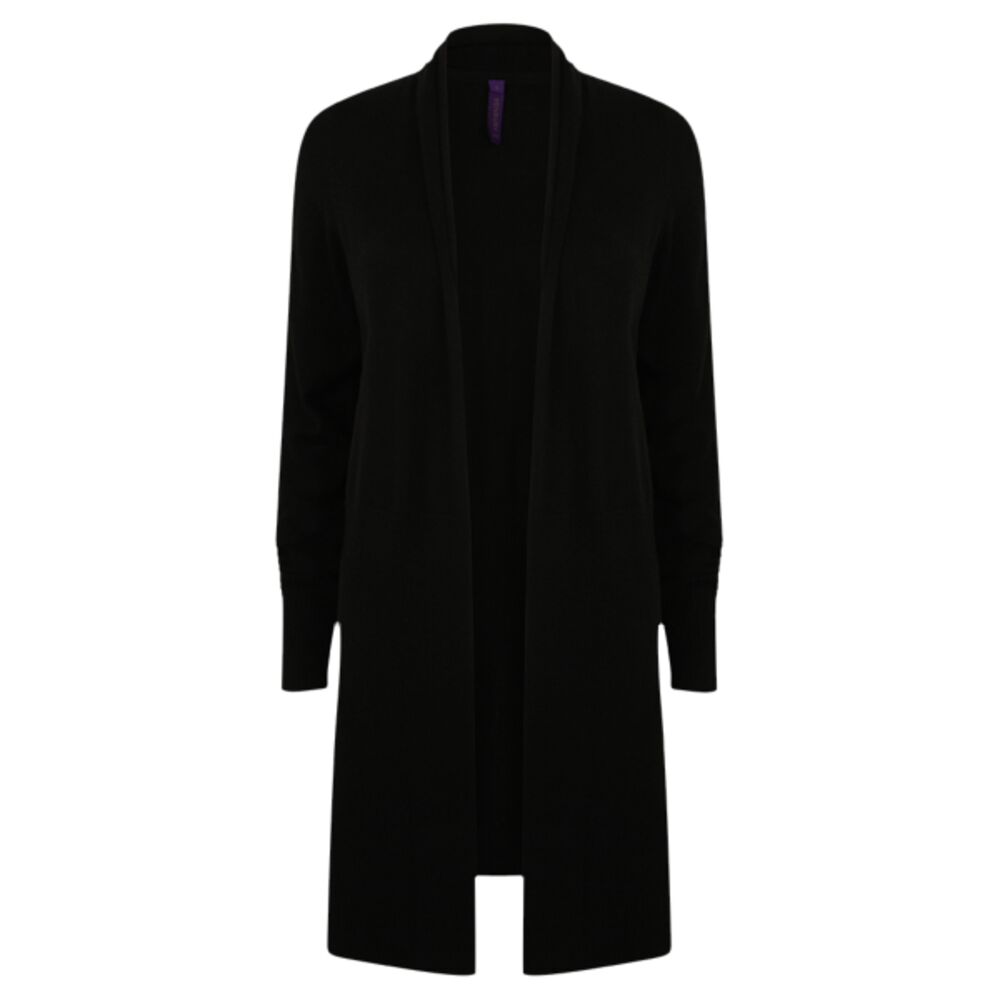 Henbury Ladies Longline Open Cardigan Thumbnail